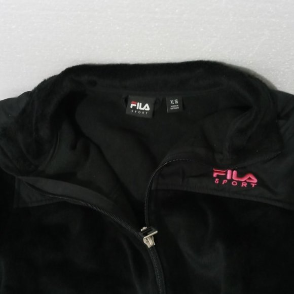 Fila Sport Fleece Jacket Youth Girls Size XL (16) - Picture 2 of 3